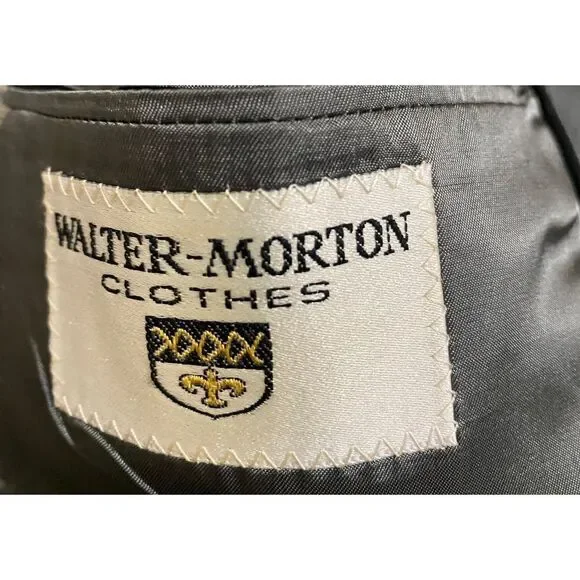 Men's Vtg Luxury Wool & Cashmere Gray‎ Sport Coat Classic 2 Button Sz 41 Regular - Picture 6 of 8